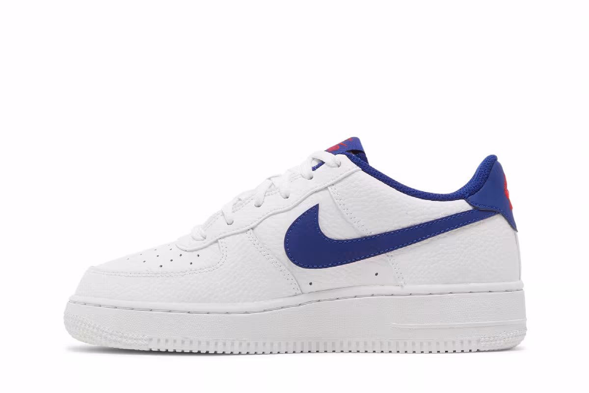 Nike Air Force 1 GS White Deep Royal Blue, view 4