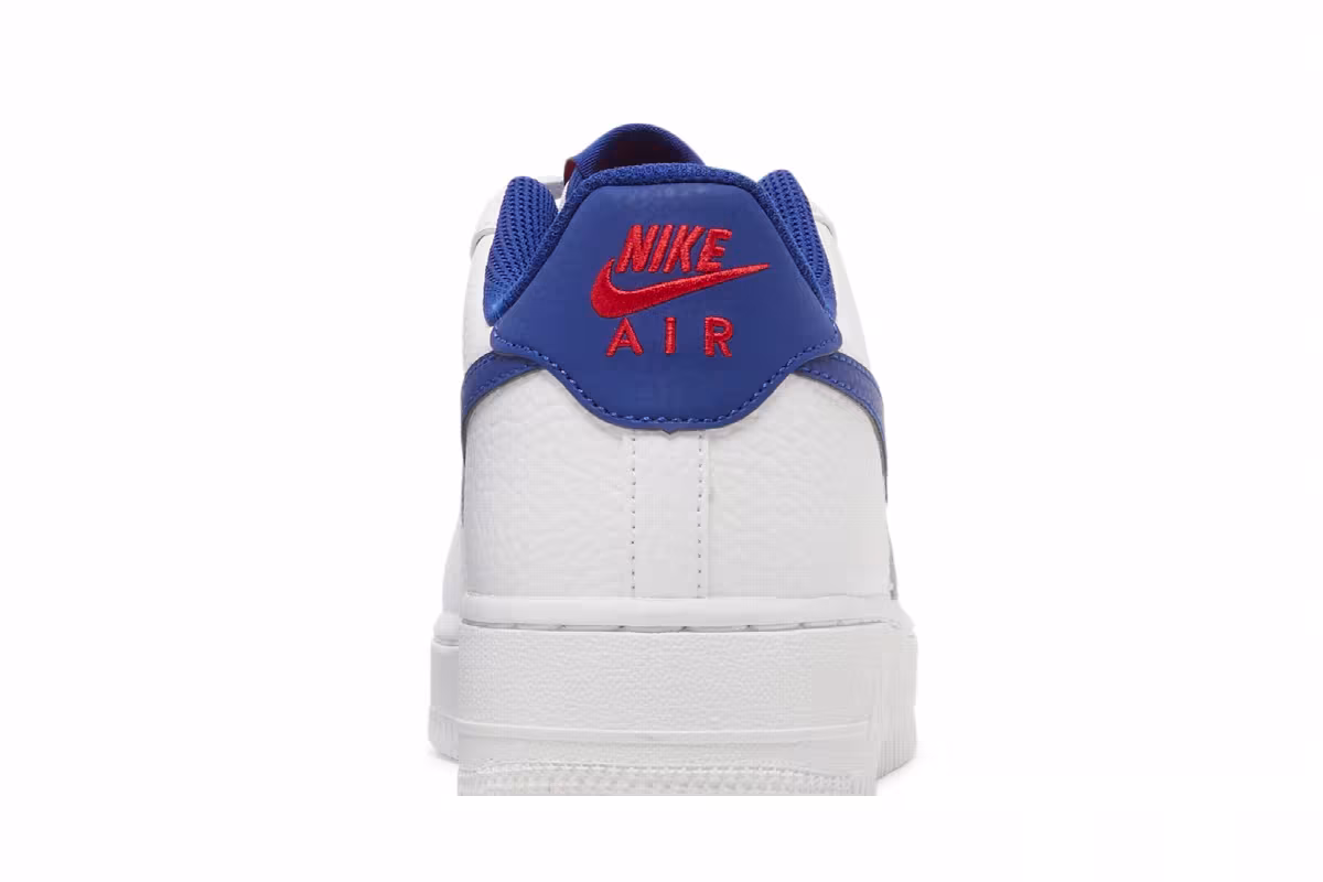 Nike Air Force 1 GS White Deep Royal Blue, view 8
