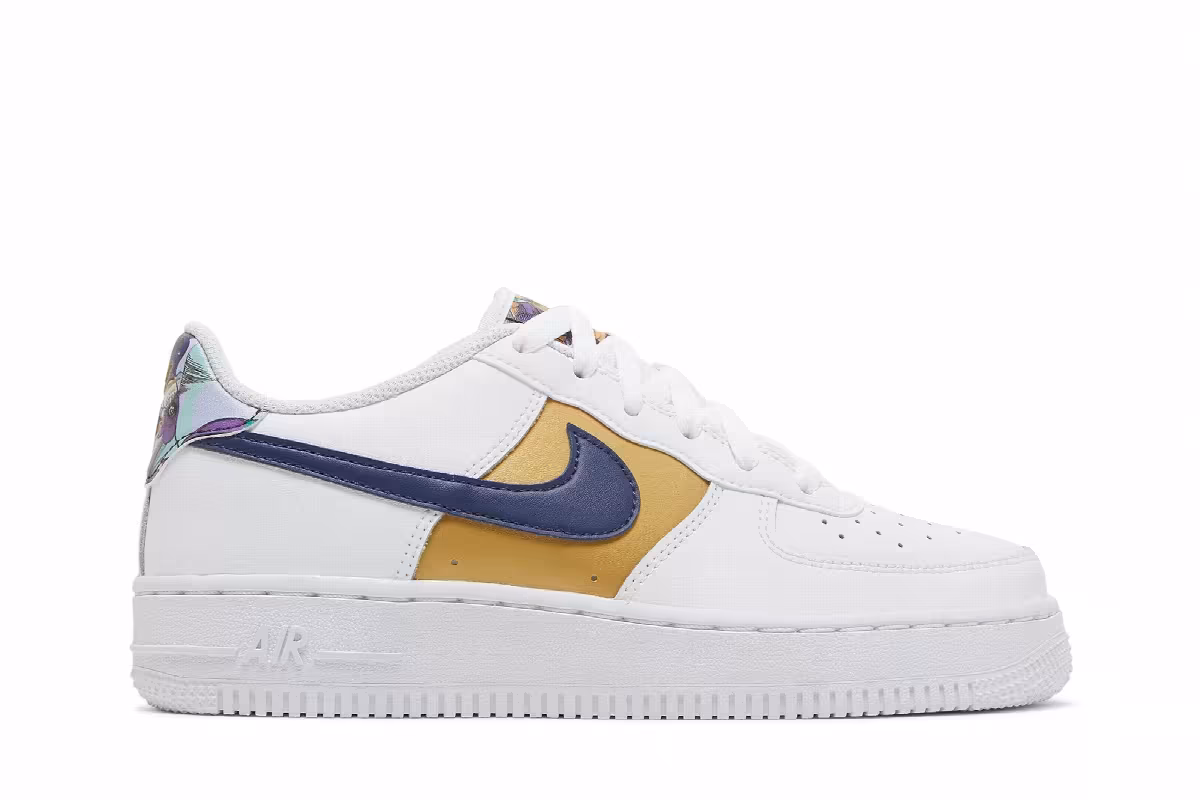 Nike Air Force 1 Low LV8 GS White Floral, view 2