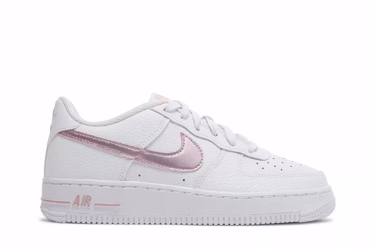 Nike Air Force 1 GS White Pink Glaze, view 2