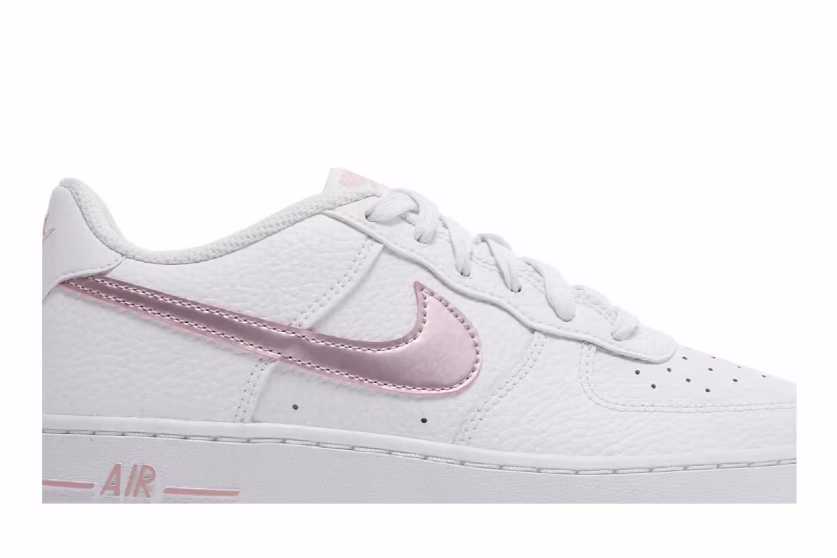 Nike Air Force 1 GS White Pink Glaze, view 3