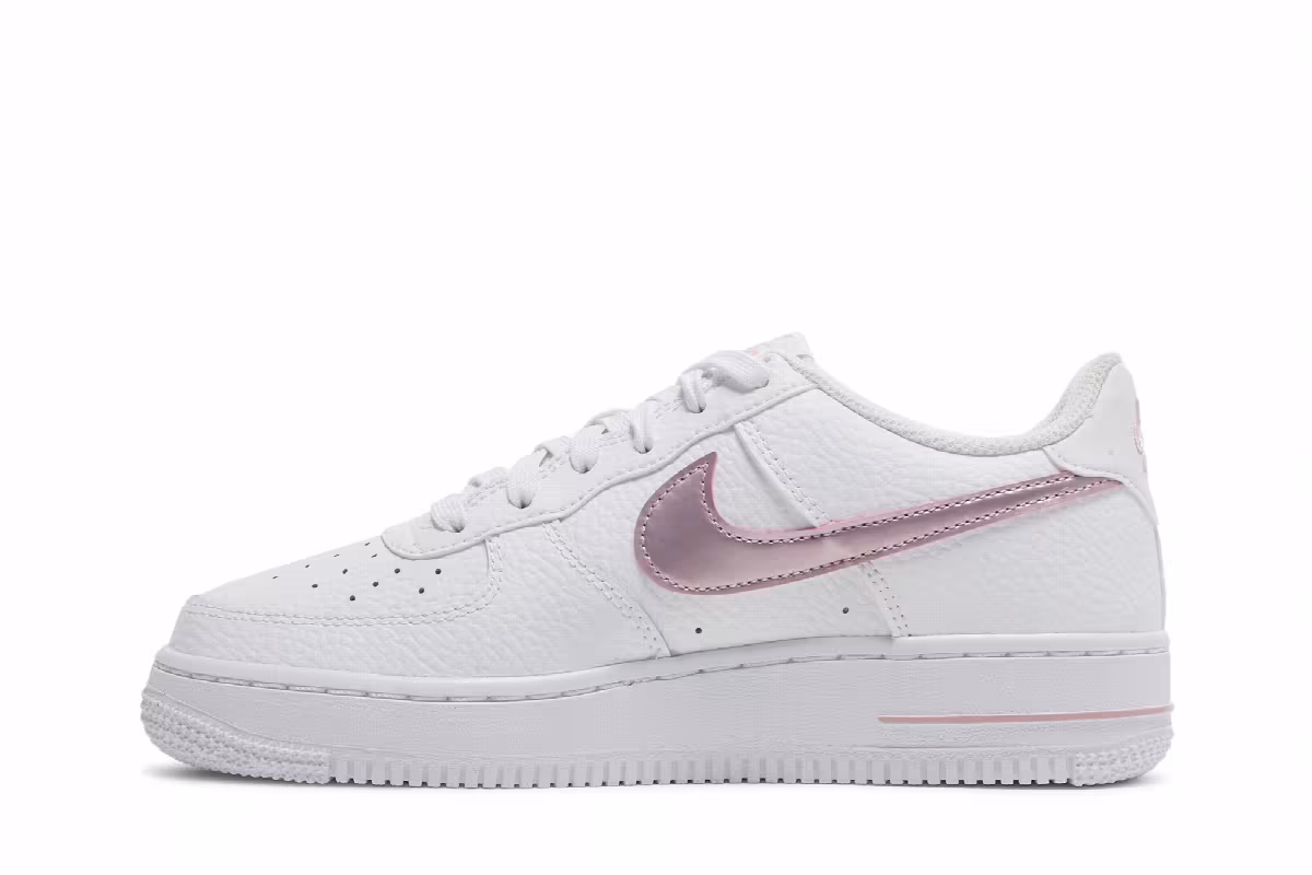 Nike Air Force 1 GS White Pink Glaze, view 4
