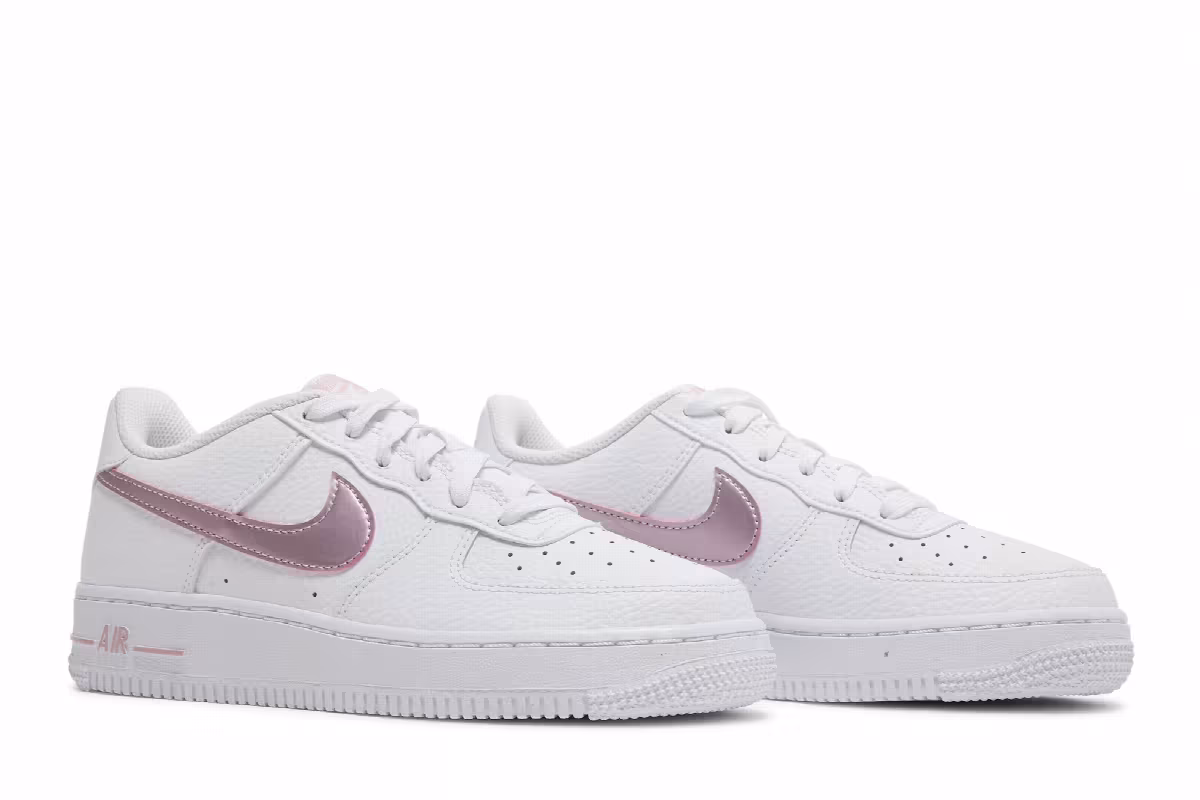 Nike Air Force 1 GS White Pink Glaze, view 9
