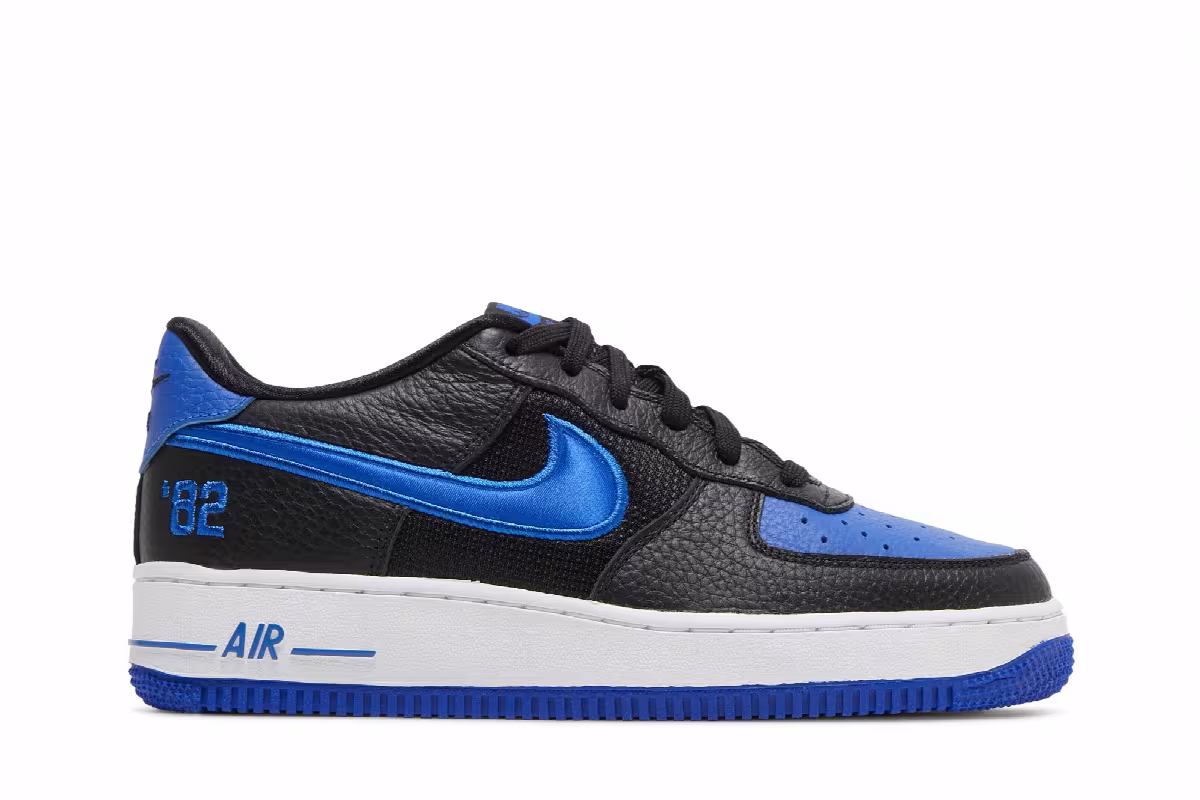 Nike Air Force 1 LV8 GS Black Chile Racer Blue, view 2