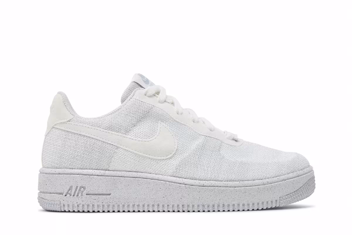 Nike Air Force 1 Crater Flyknit GS White Wolf Grey, view 2