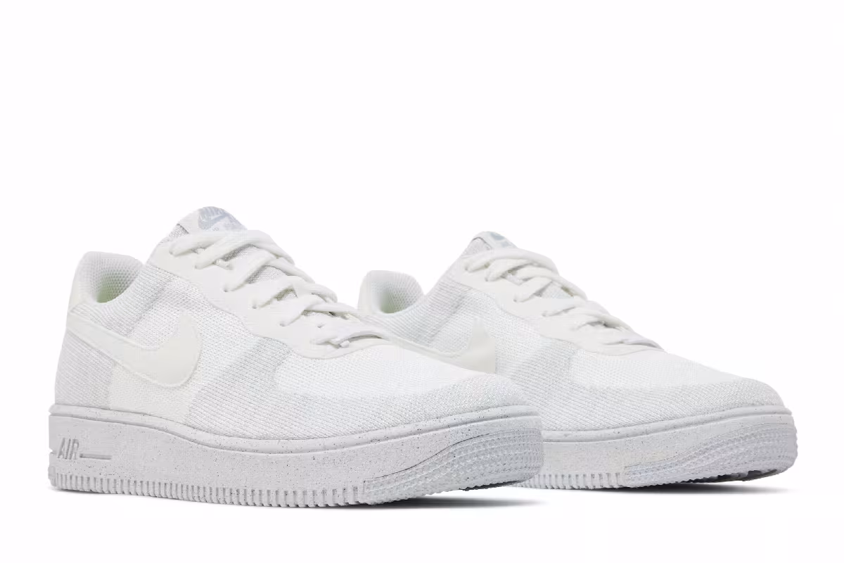 Nike Air Force 1 Crater Flyknit GS White Wolf Grey, view 9
