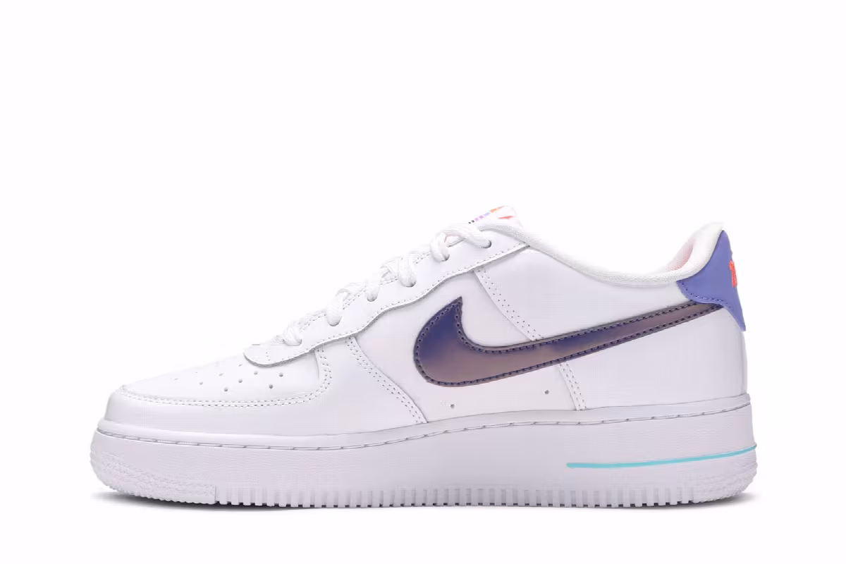 Nike Air Force 1 LV8 1 GS White Dark Purple Dust, view 4
