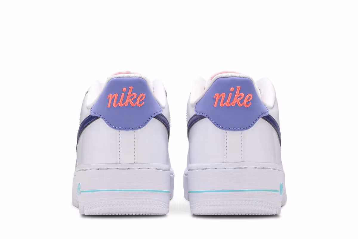 Nike Air Force 1 LV8 1 GS White Dark Purple Dust, view 7