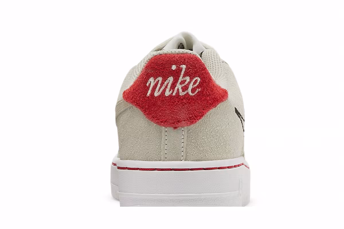 Nike Air Force 1 LV8 S50 GS Light Stone University Red, view 8