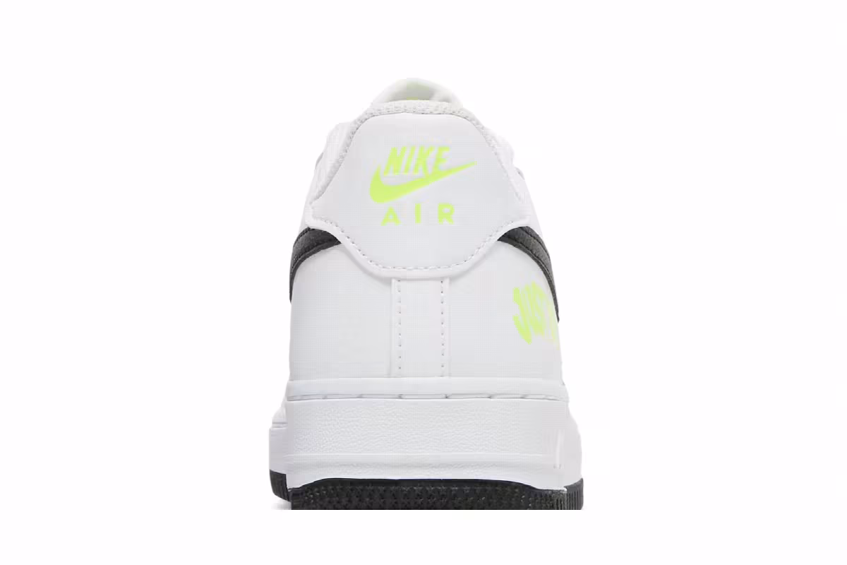 Nike Air Force 1 Low GS Just Do It - White Volt, view 8