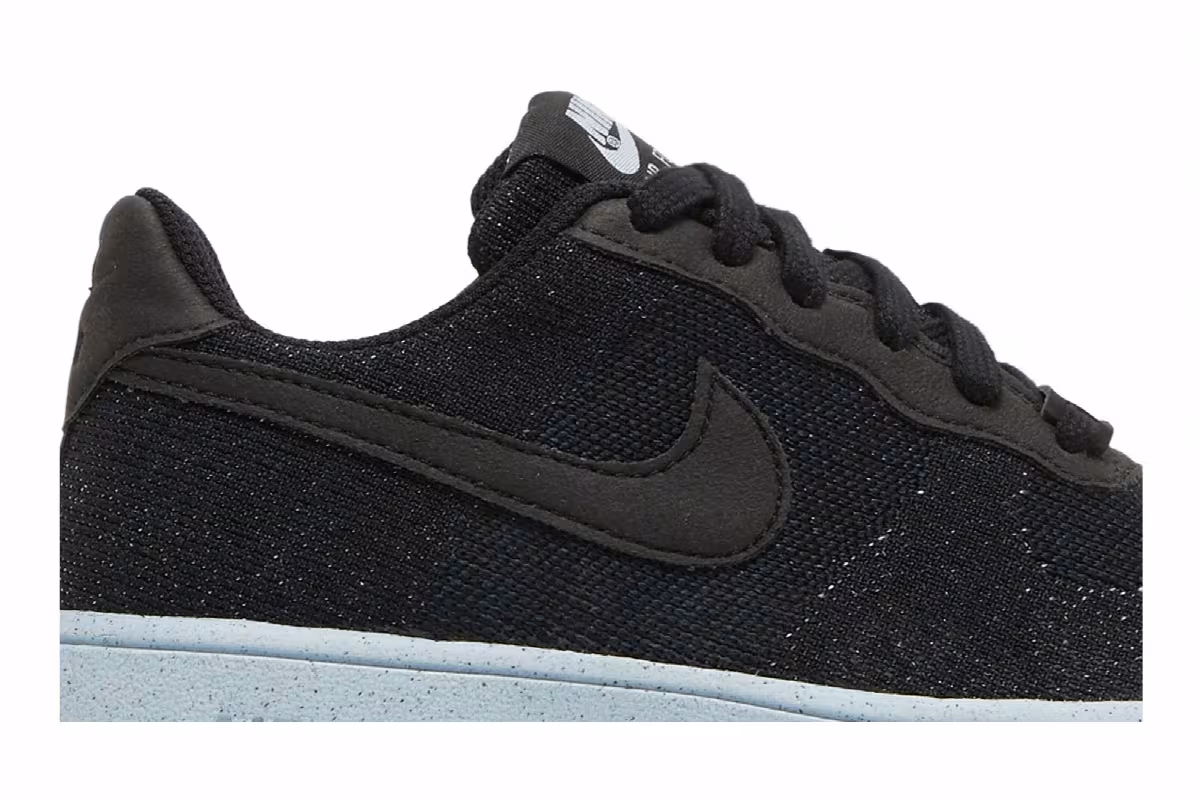 Nike Air Force 1 Crater Flyknit GS Black Chambray Blue, view 3