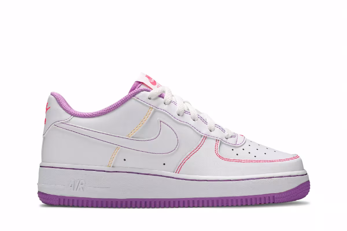 Nike Air Force 1 Contrast Stitch - Fuchsia Glow, view 2