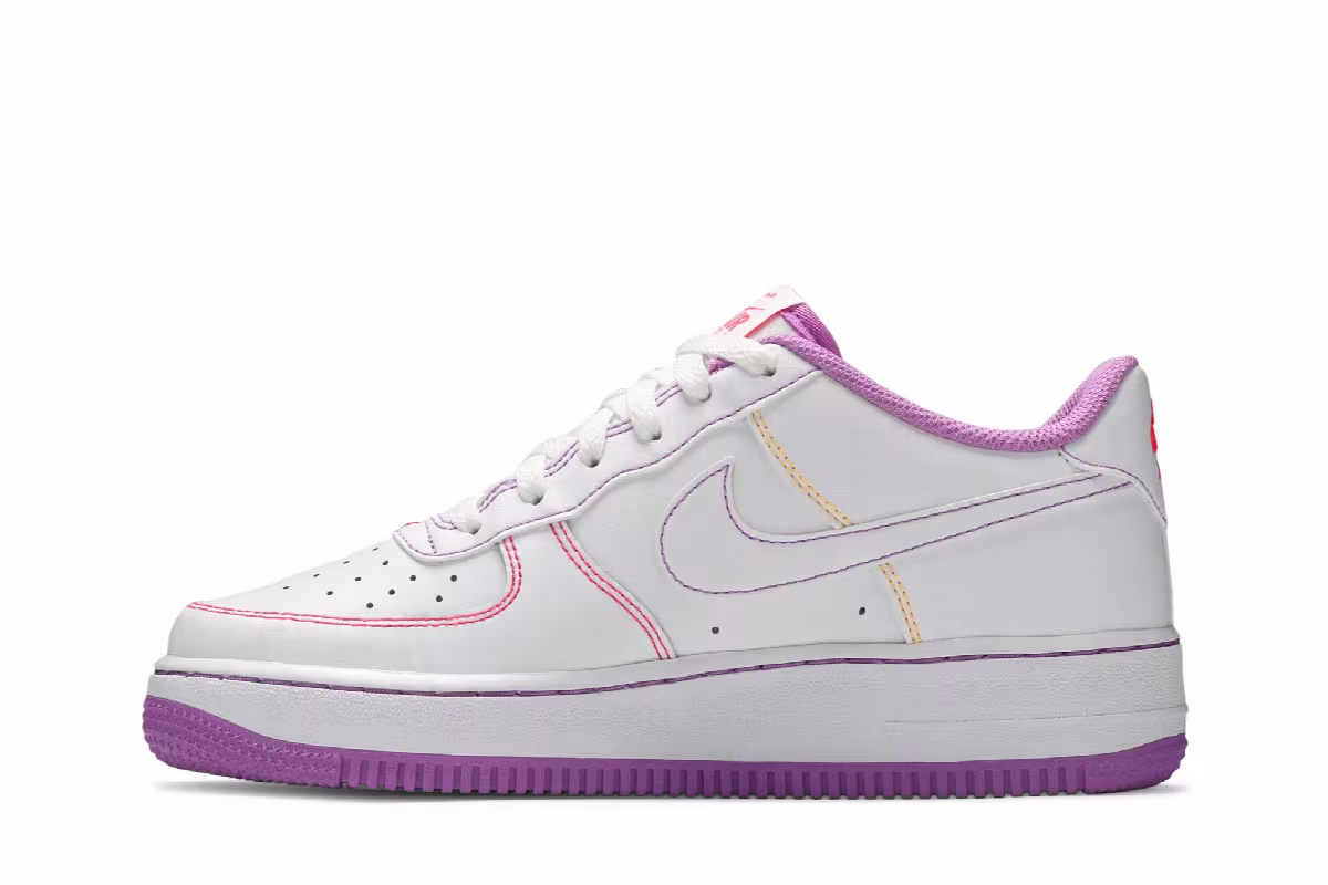 Nike Air Force 1 Contrast Stitch - Fuchsia Glow, view 4