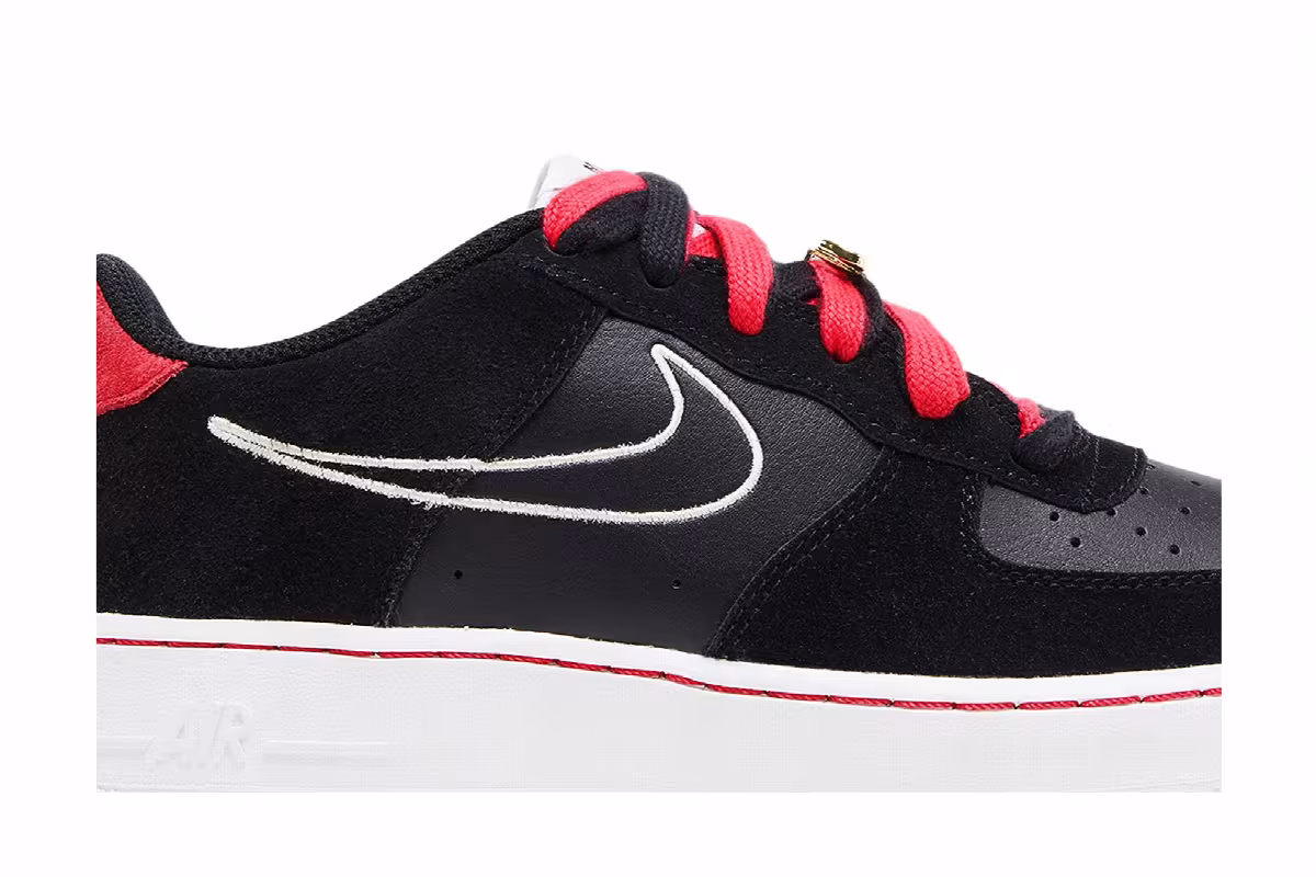 Nike Air Force 1 LV8 S50 GS Bred, view 3