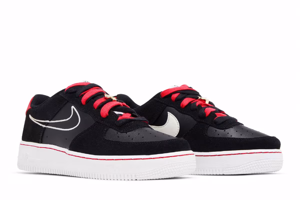 Nike Air Force 1 LV8 S50 GS Bred, view 9