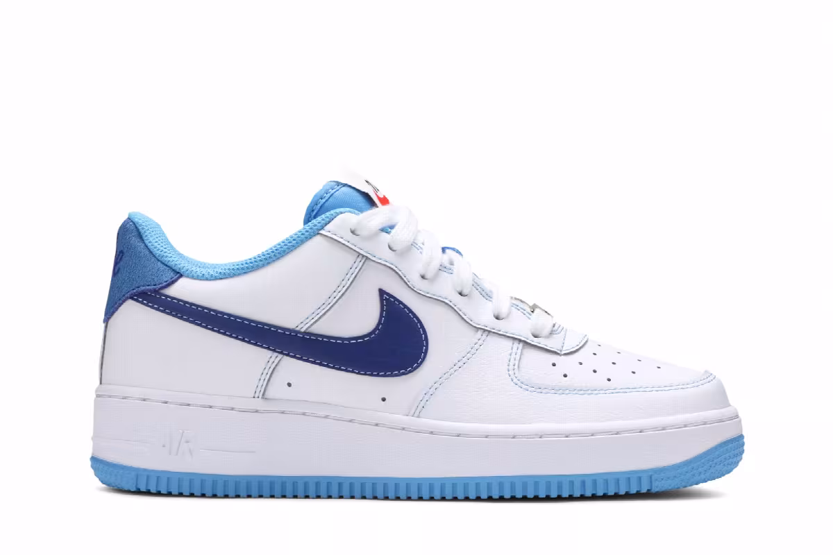 Nike Air Force 1 S50 GS White University Blue, view 2