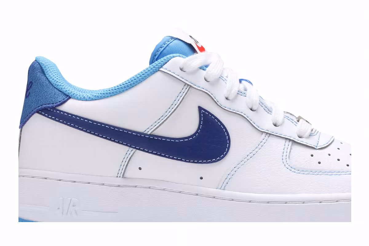 Nike Air Force 1 S50 GS White University Blue, view 3