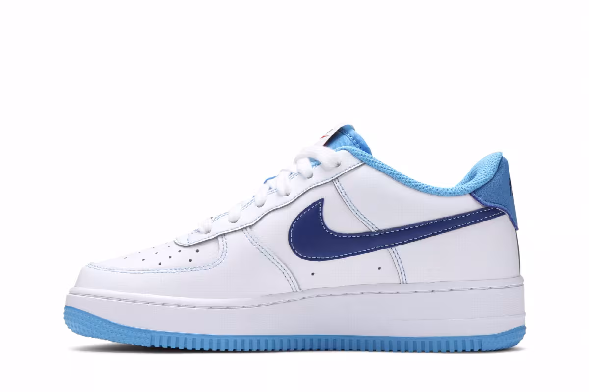 Nike Air Force 1 S50 GS White University Blue, view 4