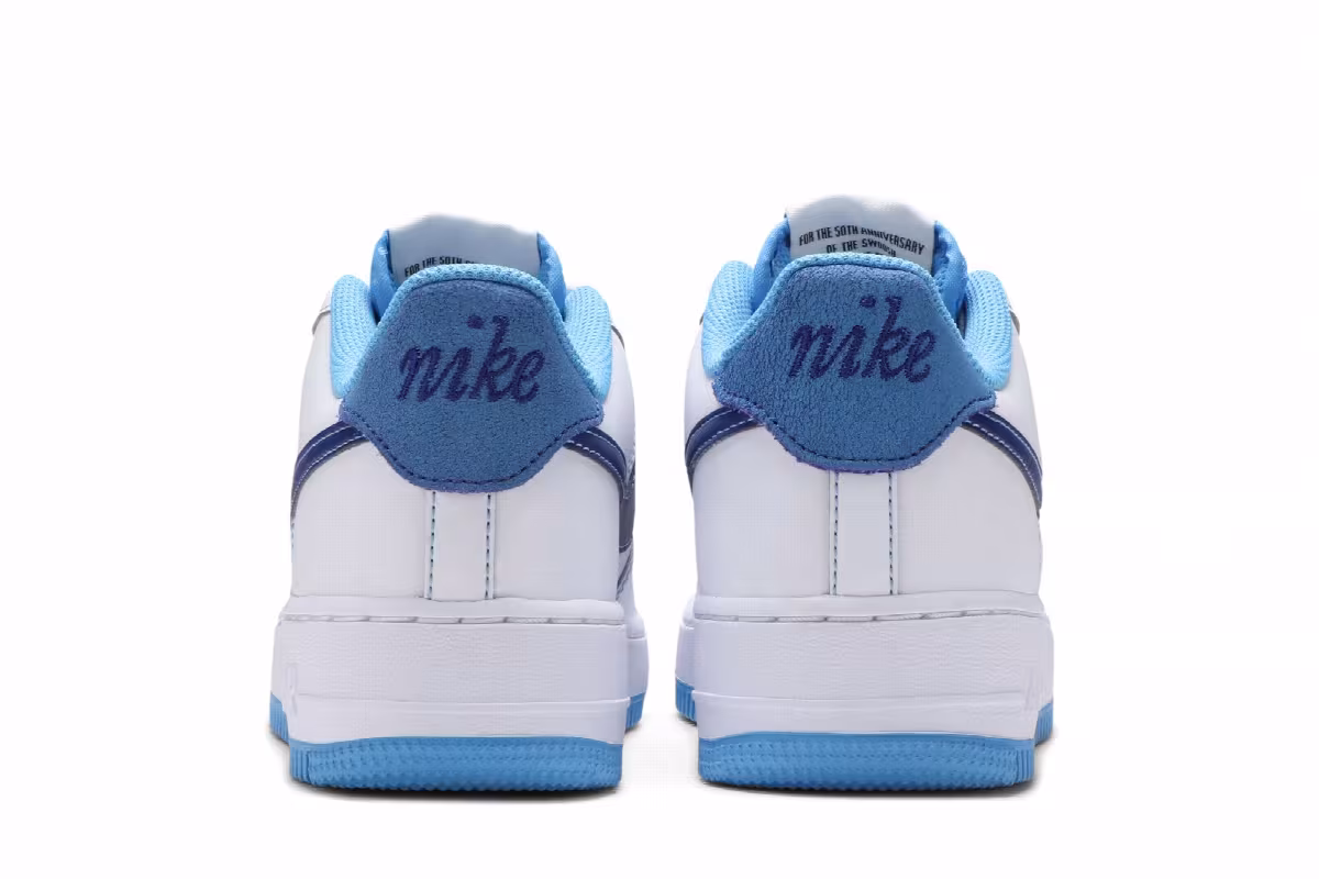 Nike Air Force 1 S50 GS White University Blue, view 7
