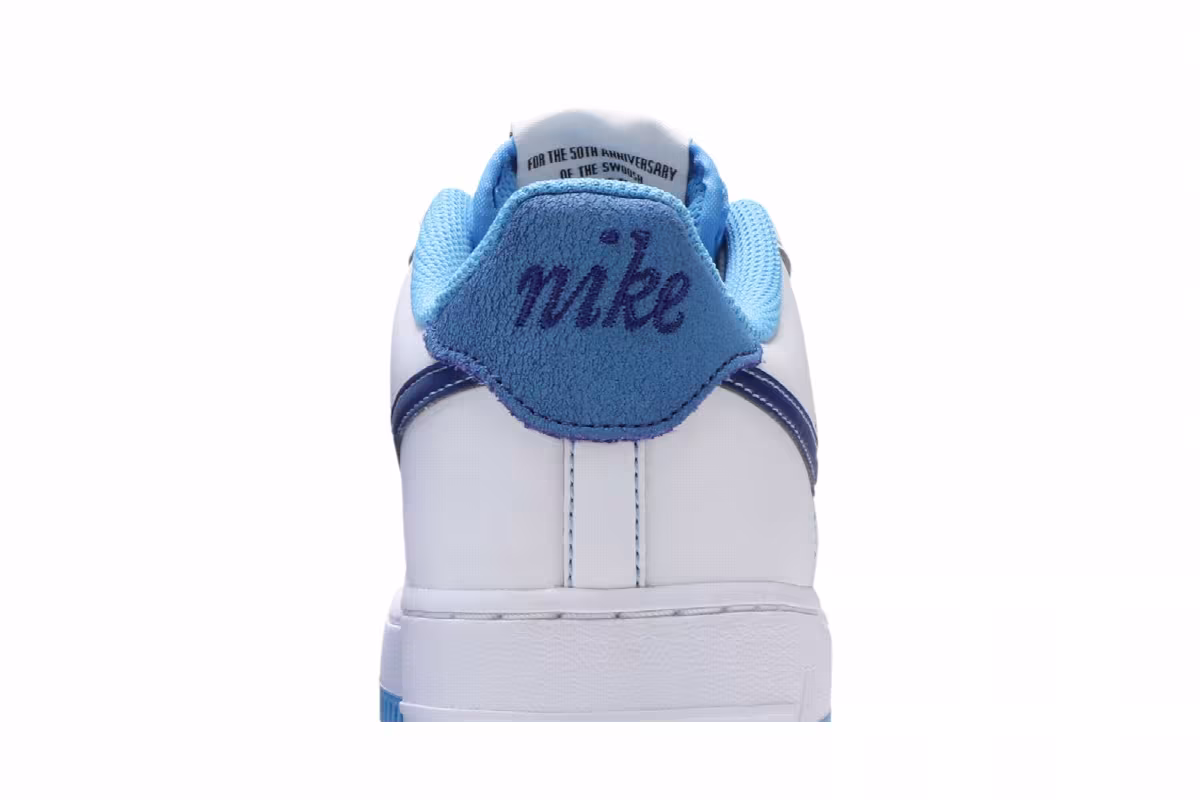 Nike Air Force 1 S50 GS White University Blue, view 8