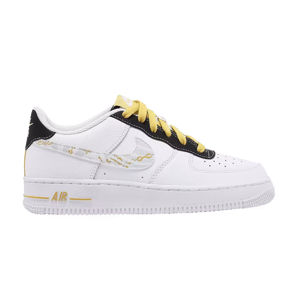 Nike Air Force 1 Gold Links Zebra Print