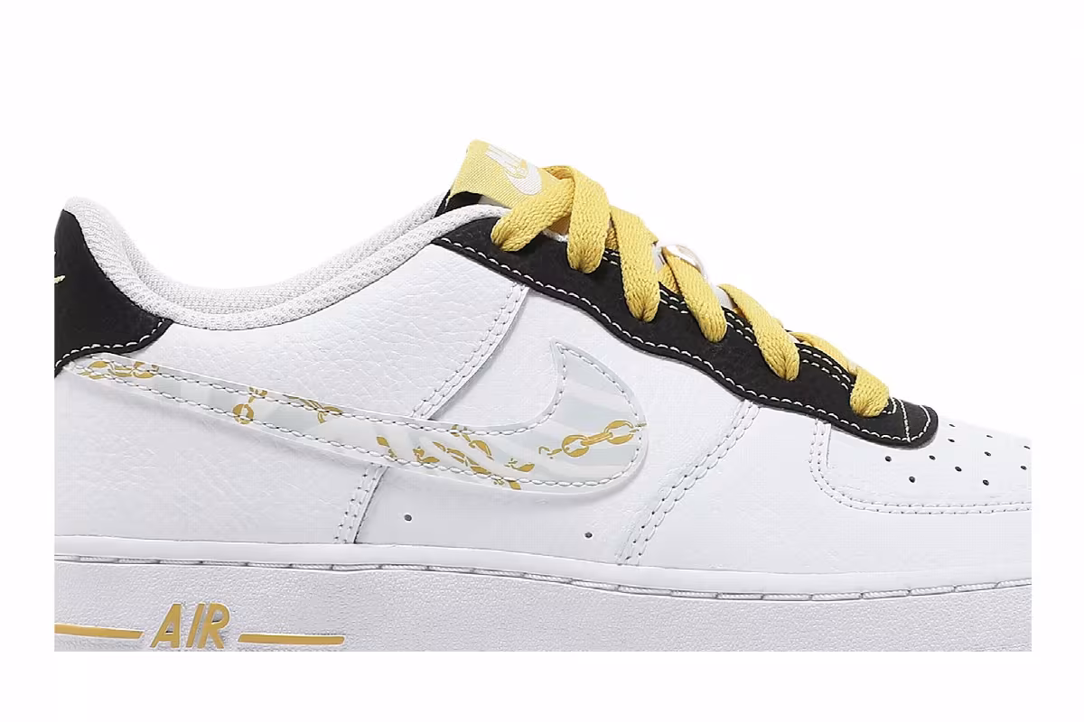 Nike Air Force 1 Gold Links Zebra Print, view 3