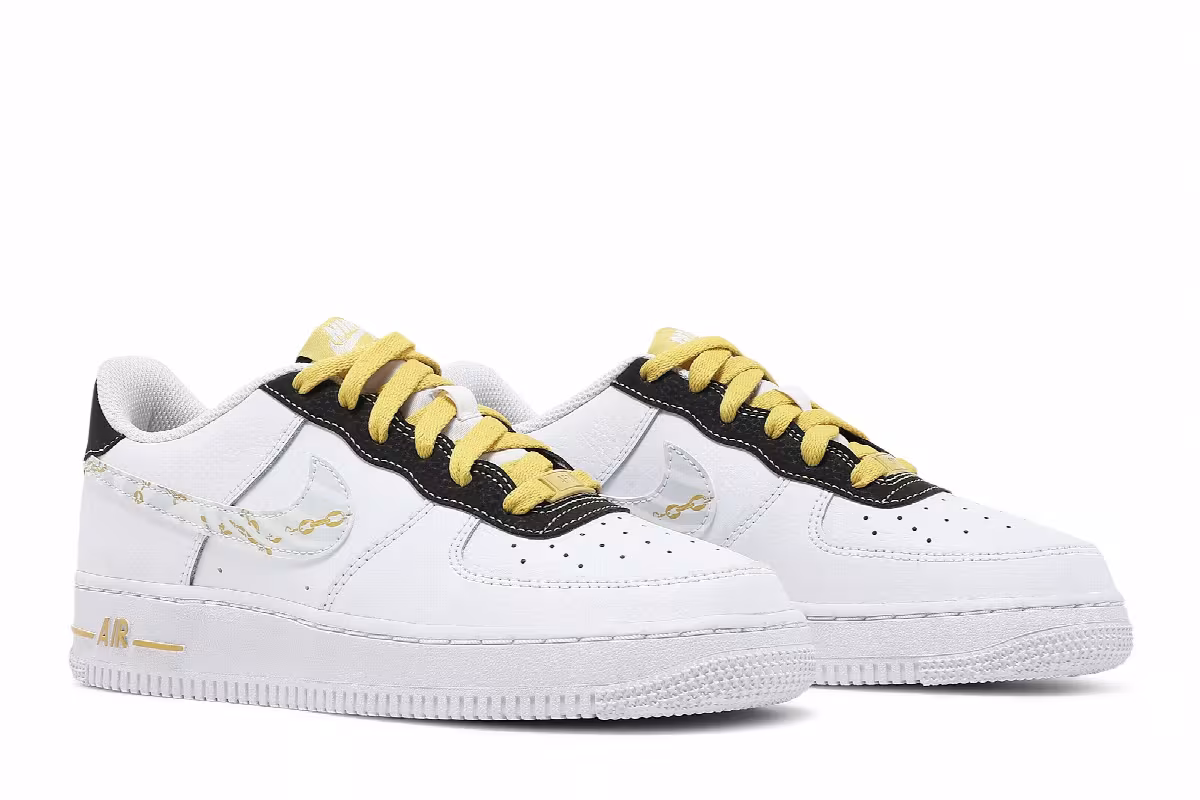 Nike Air Force 1 Gold Links Zebra Print, view 9