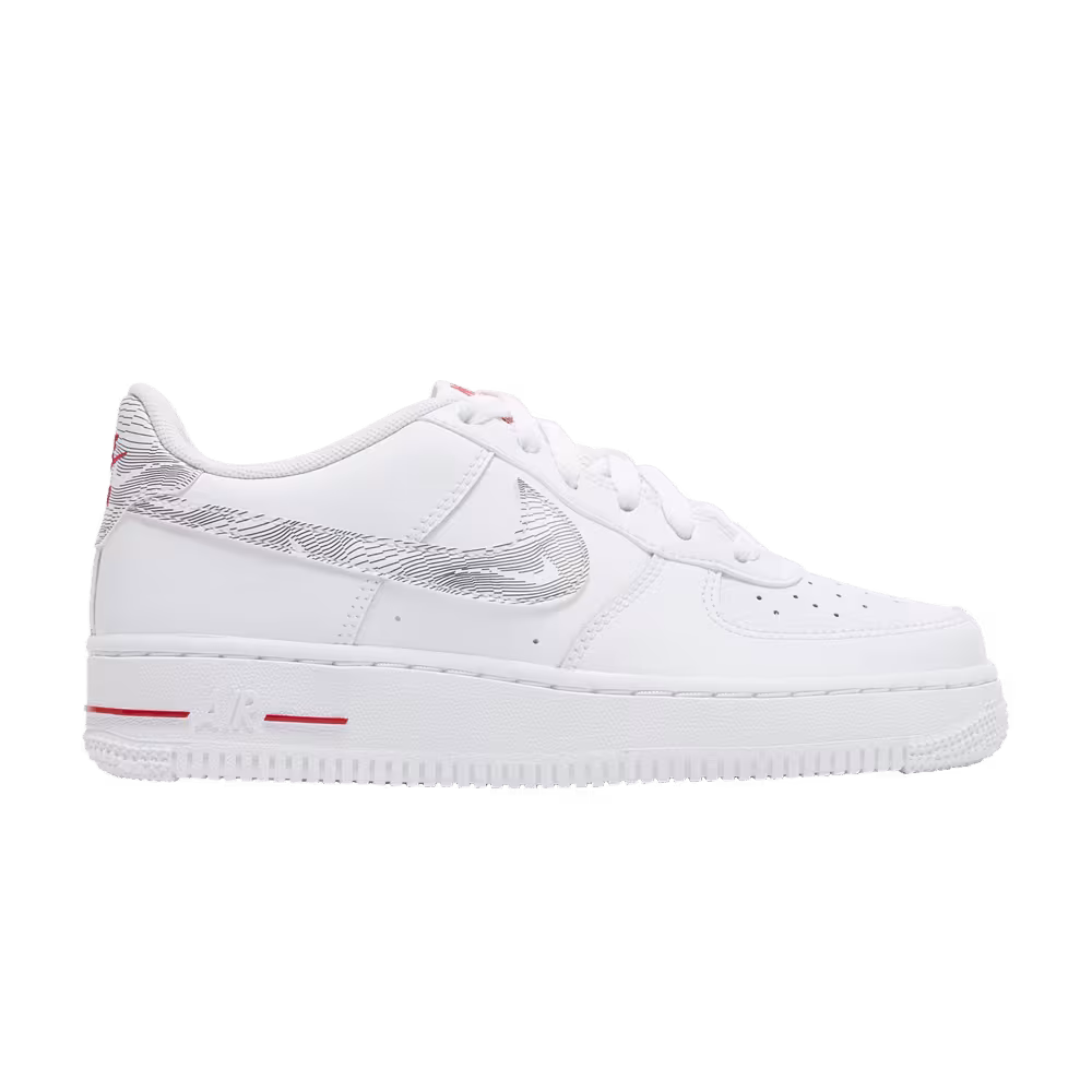 Nike Air Force 1 Low GS White University Red