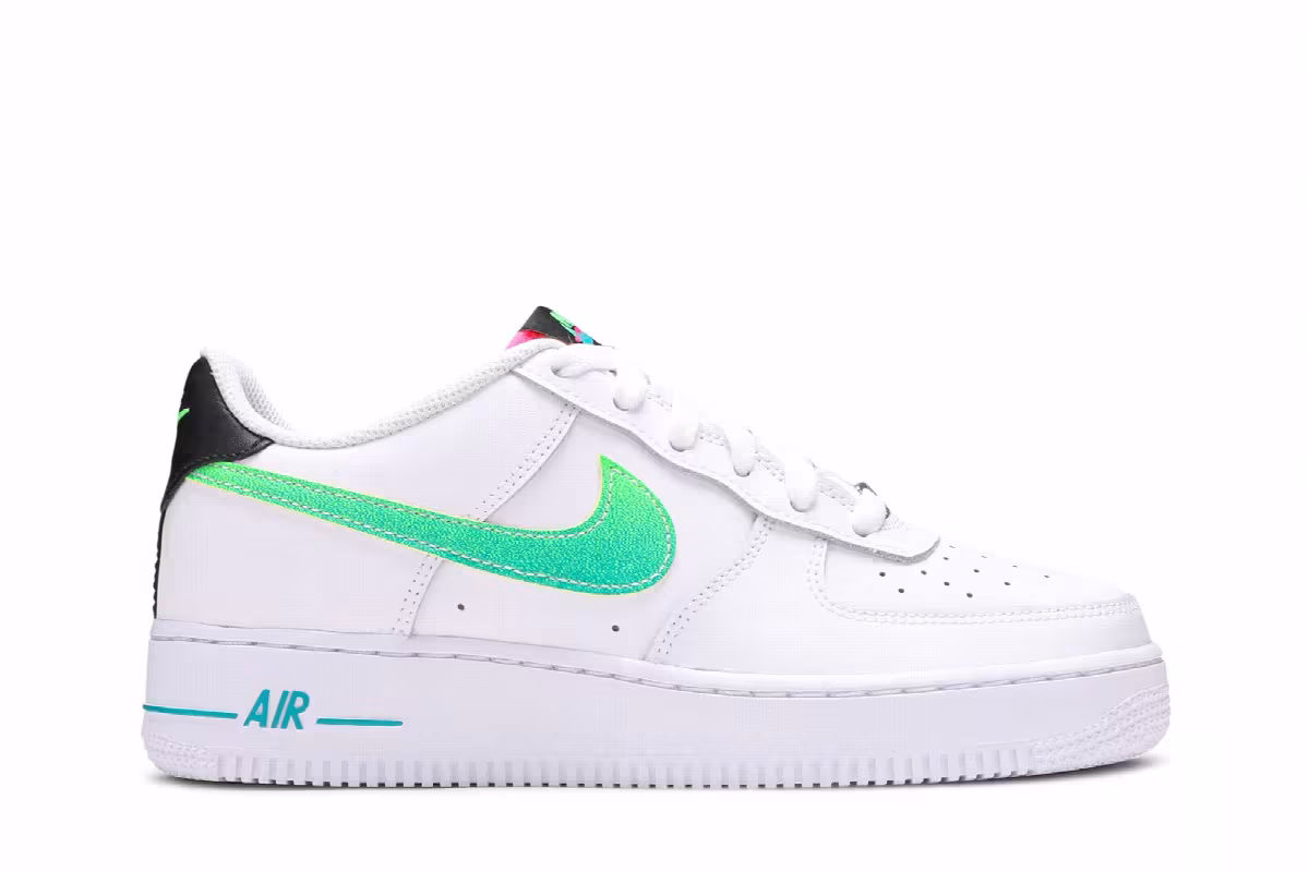 Nike Air Force 1 LV8 1 GS White Aquamarine, view 2