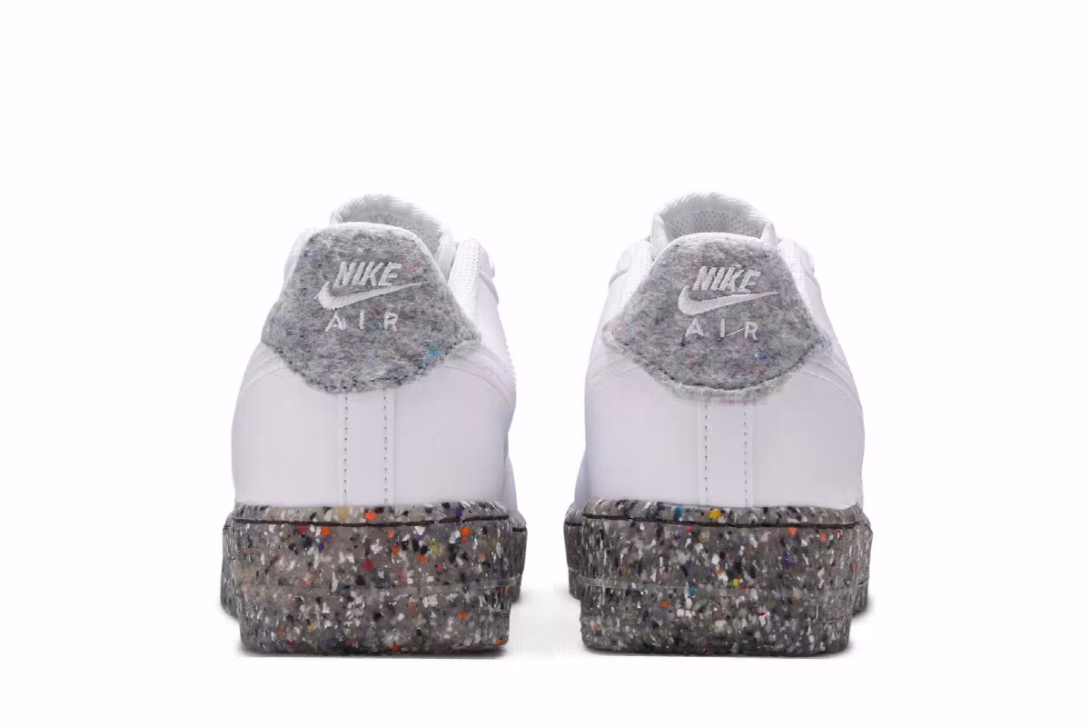 Nike Air Force 1 GS Recycled Wool Pack - White, view 7