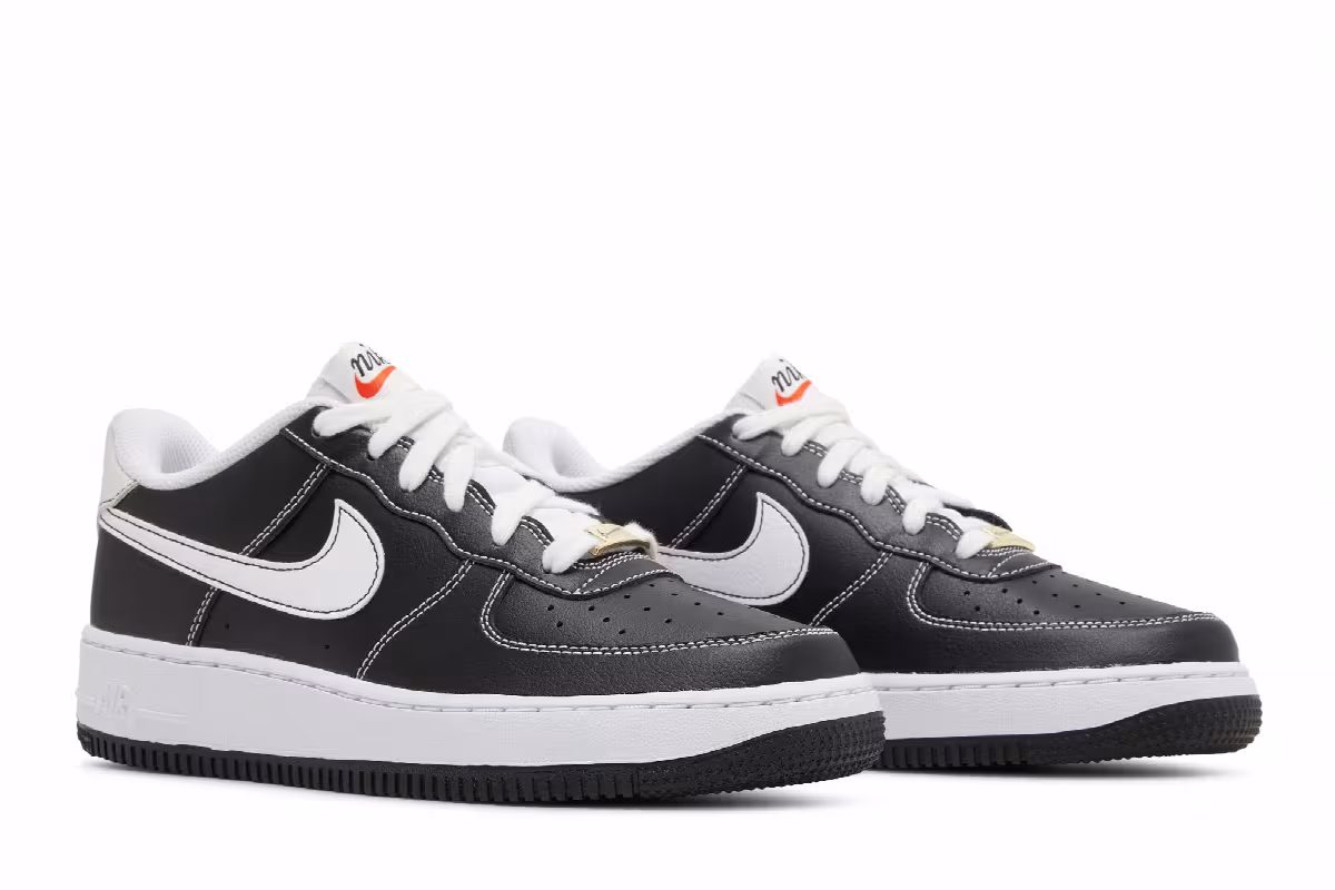 Nike Air Force 1 S50 GS Black White, view 9