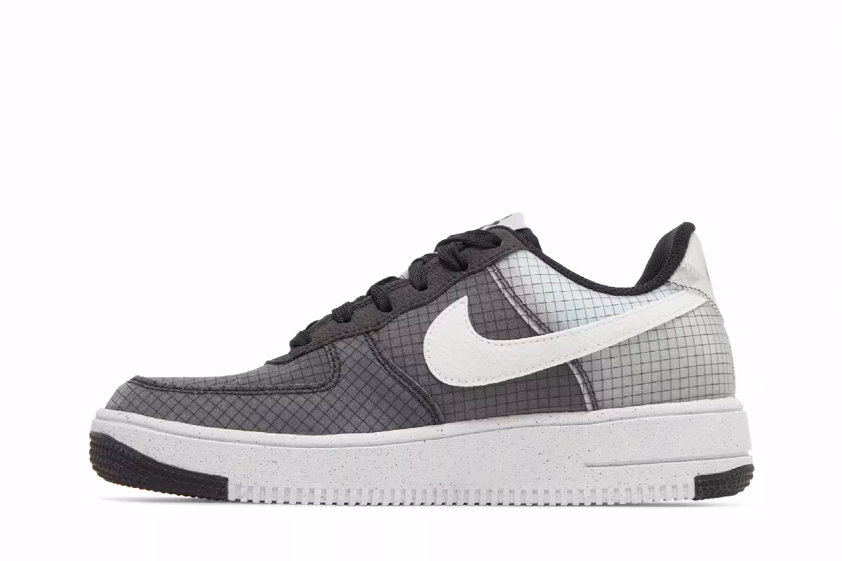 Nike Air Force 1 Crater GS Move To Zero - Black White, view 4