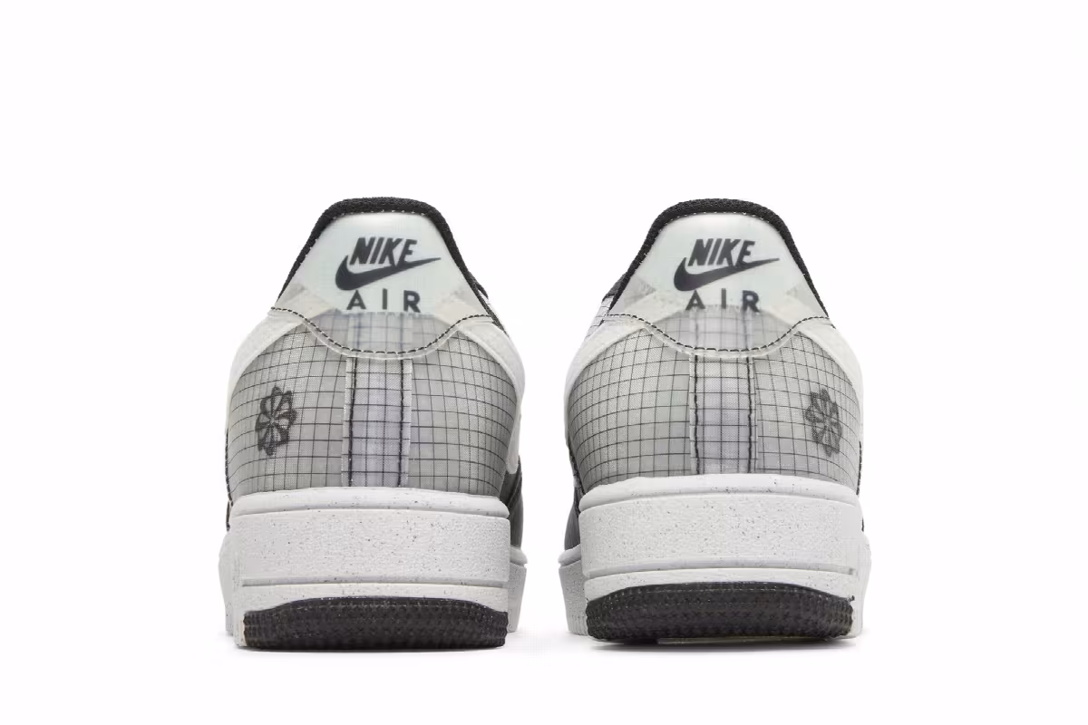 Nike Air Force 1 Crater GS Move To Zero - Black White, view 7