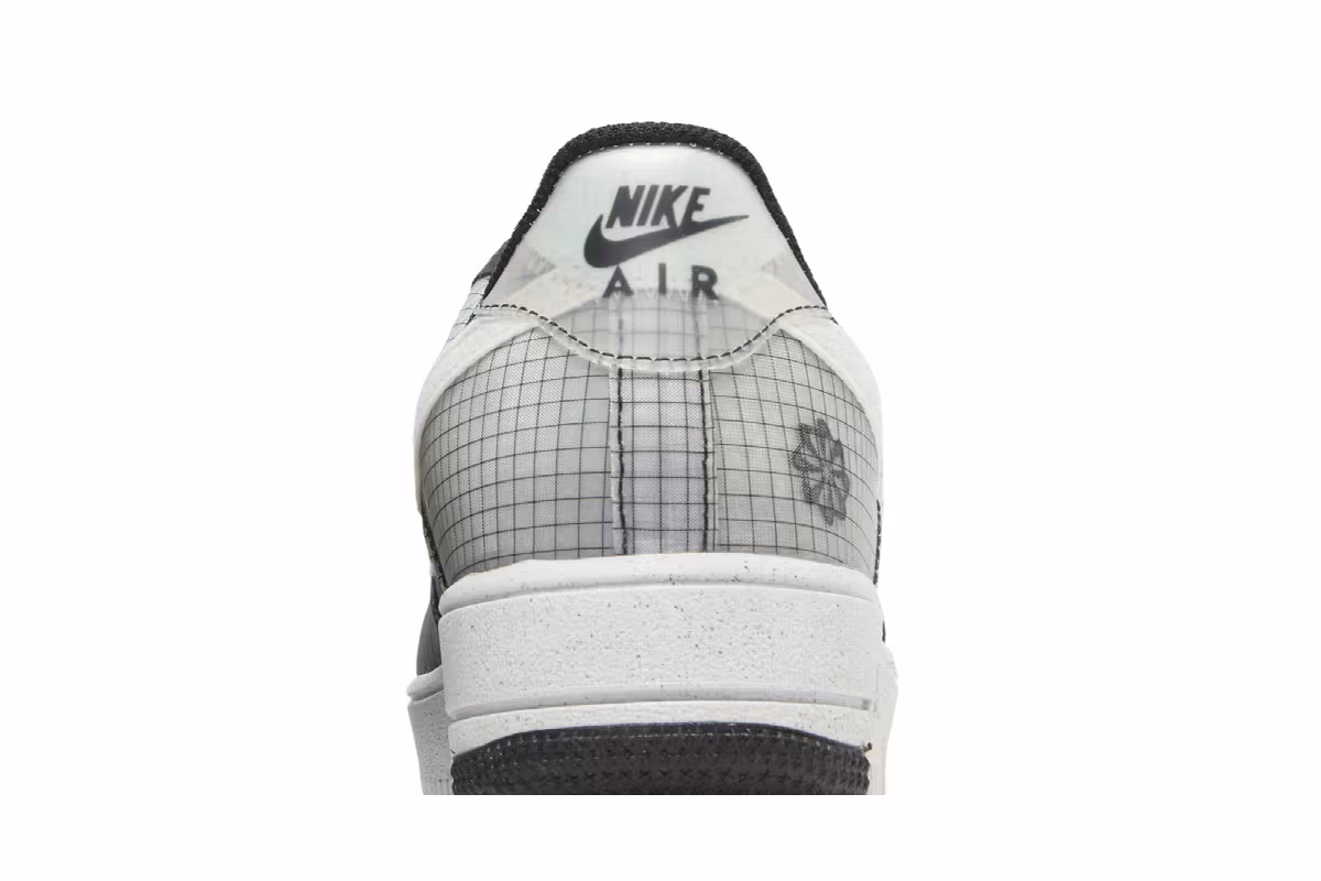 Nike Air Force 1 Crater GS Move To Zero - Black White, view 8