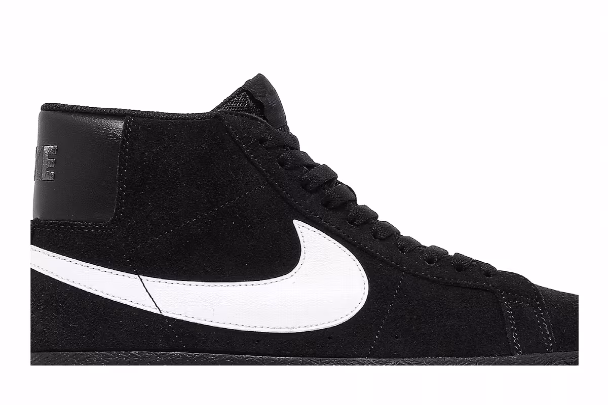Nike Zoom Blazer Mid SB Black White, view 3