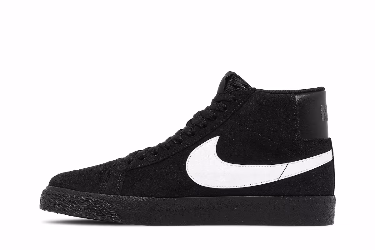 Nike Zoom Blazer Mid SB Black White, view 4