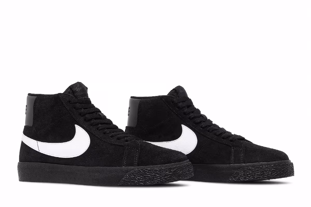 Nike Zoom Blazer Mid SB Black White, view 9