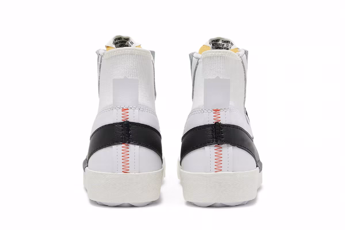 Nike Blazer Mid White Black, view 7