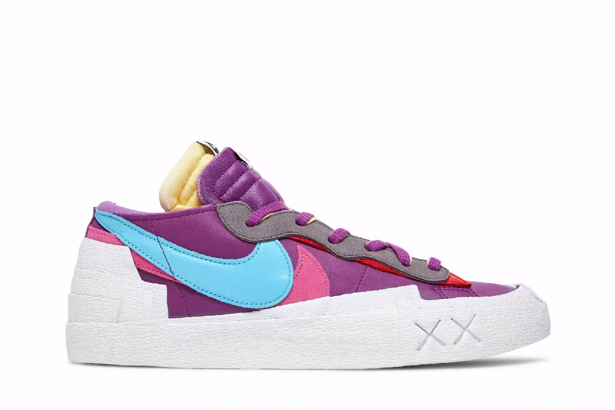 KAWS x sacai x Nike Blazer Low Purple Dusk, view 2