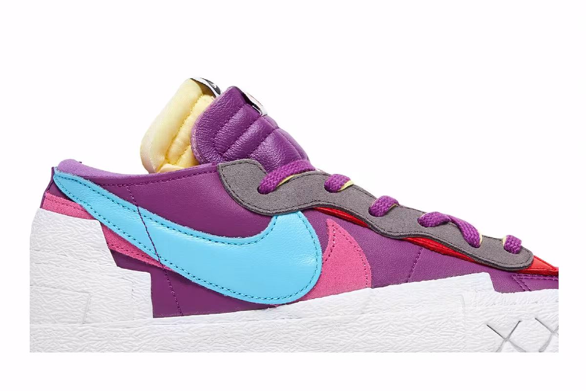 KAWS x sacai x Nike Blazer Low Purple Dusk, view 3