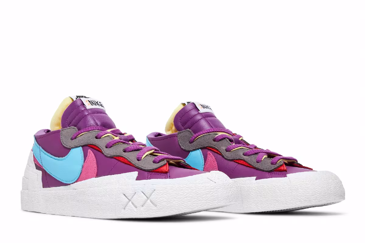 KAWS x sacai x Nike Blazer Low Purple Dusk, view 9