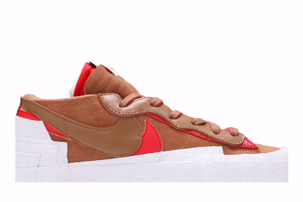 sacai x Nike Blazer Low British Tan, view 3