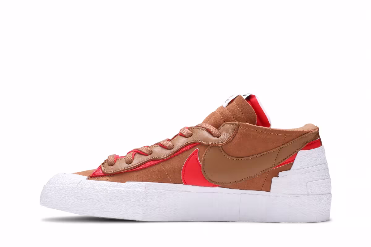 sacai x Nike Blazer Low British Tan, view 4