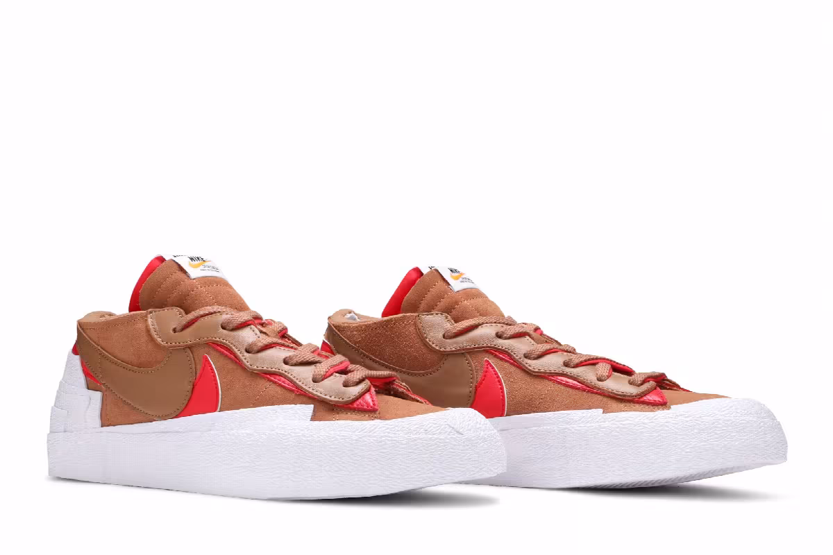 sacai x Nike Blazer Low British Tan, view 9