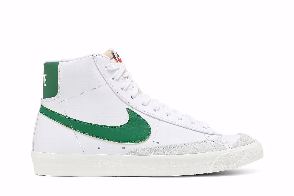 Nike Blazer Mid White Pine Green, view 2