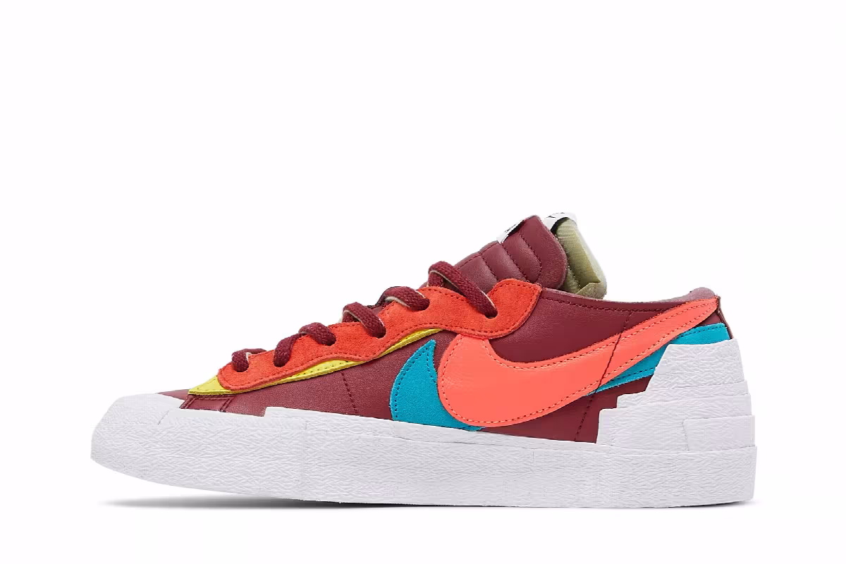 KAWS x sacai x Nike Blazer Low Team Red, view 4