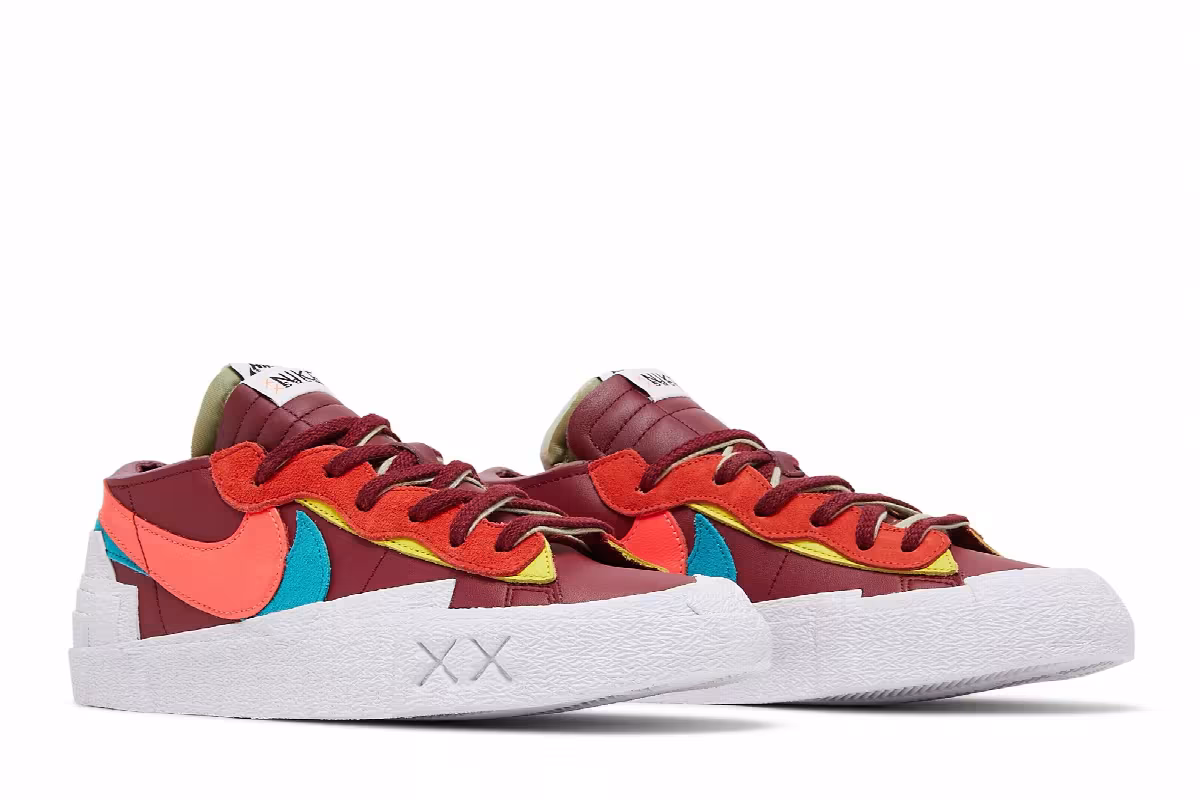 KAWS x sacai x Nike Blazer Low Team Red, view 9