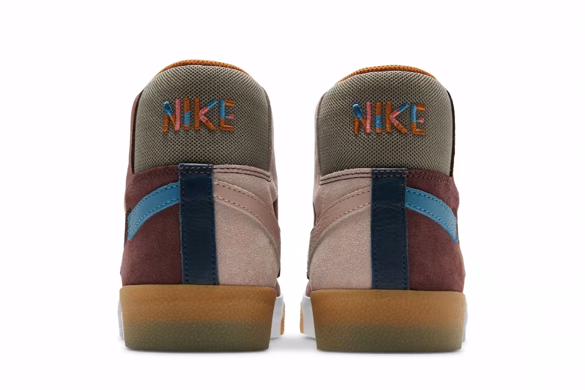 Nike Zoom Blazer Mid Premium SB Mosaic Pack - Dark Wine, view 7