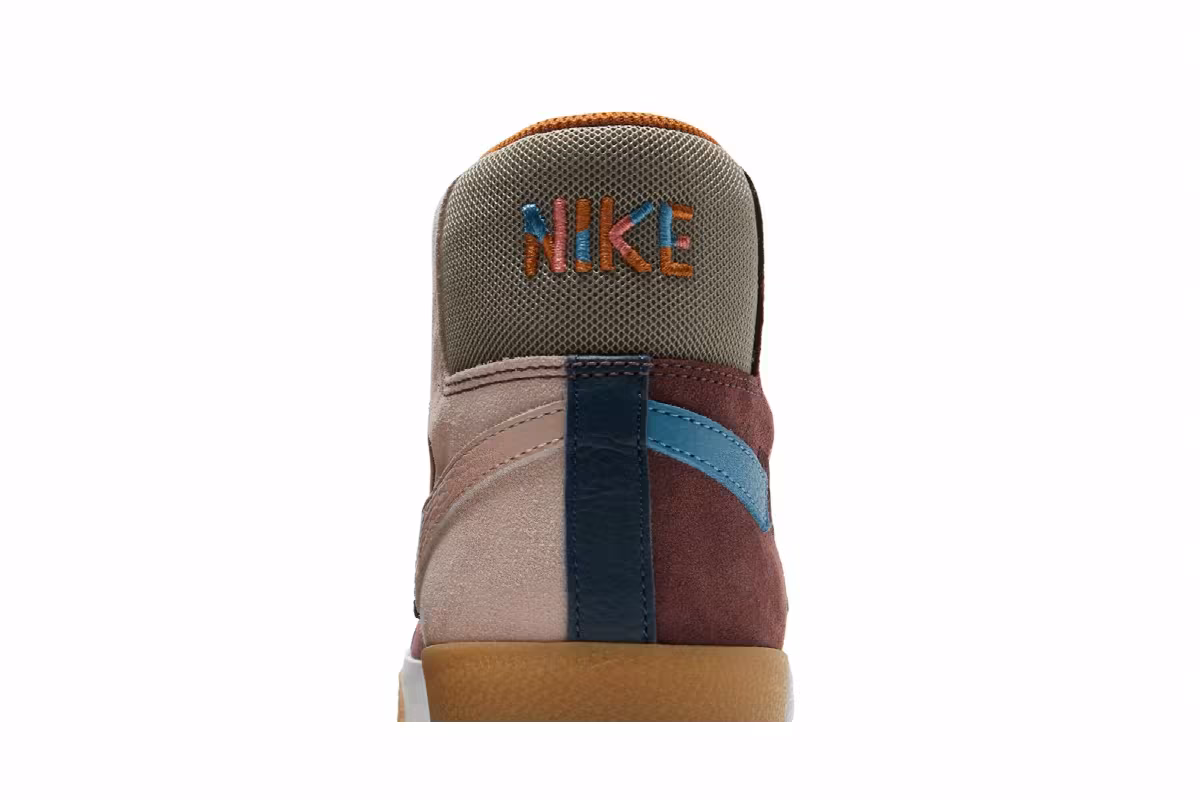 Nike Zoom Blazer Mid Premium SB Mosaic Pack - Dark Wine, view 8