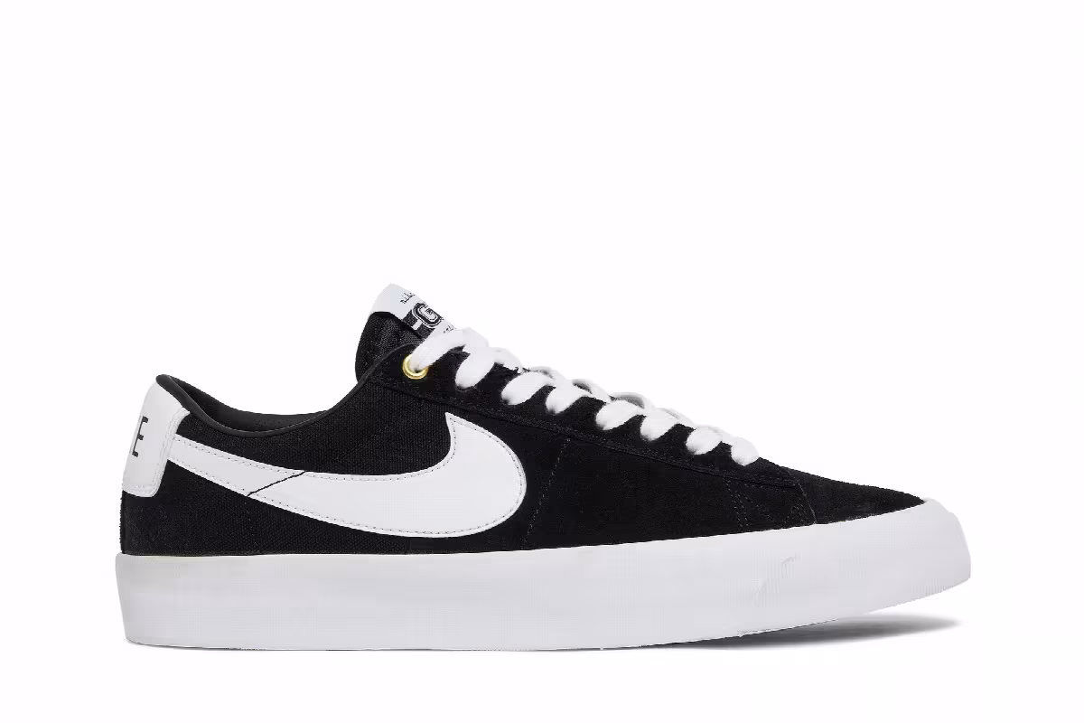 Nike Zoom Blazer Low Pro GT SB Black White, view 2